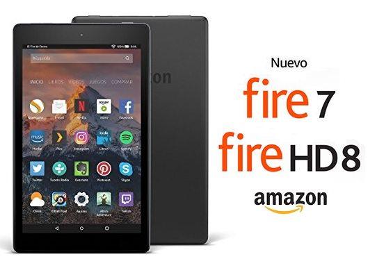 Nuevas Fire 7 y Fire HD 8 de Amazon