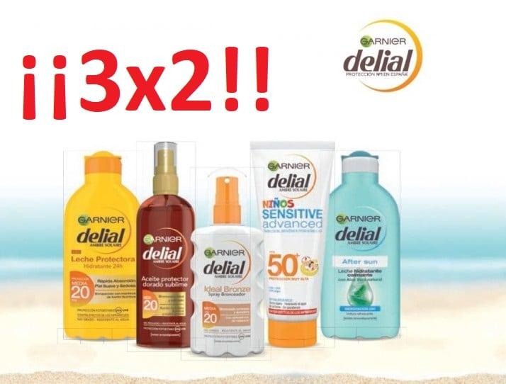 ¡3x2 en productos solares Garnier! ¡3x2 en productos solares Garnier!