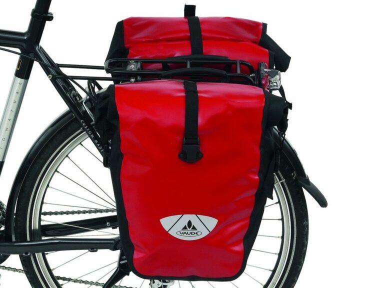 Vaude Aqua Back – 2 Bolsas laterales (alforjas) para bicicleta (37 x 33 x 19 cm), color verde / azul por sólo