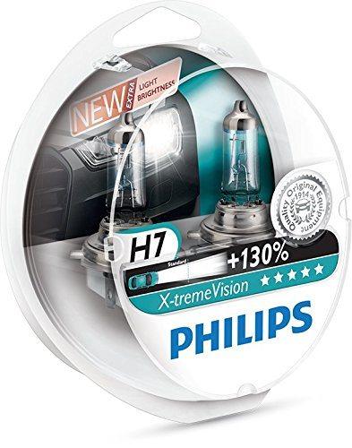 Philips X-tremeVision bombilla para faros delanteros. 130% más de brillo! H4 y H7