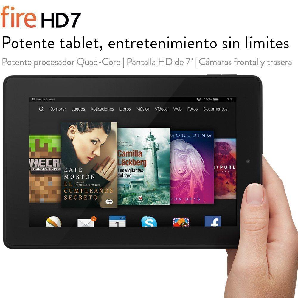 Fire HD 7 reacondicionado certificado, pantalla HD de 7" (17,2 cm), Wi-Fi, 16 GB (Negro) - incluye ofertas especiales