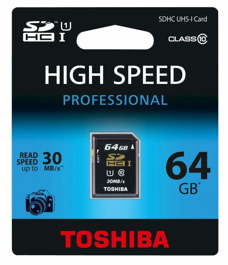 Toshiba 64GB SDXC – Tarjeta de memoria (64 GB, Secure Digital Extended Capacity (SDXC), 30 MB/s, Negro) por tan sólo