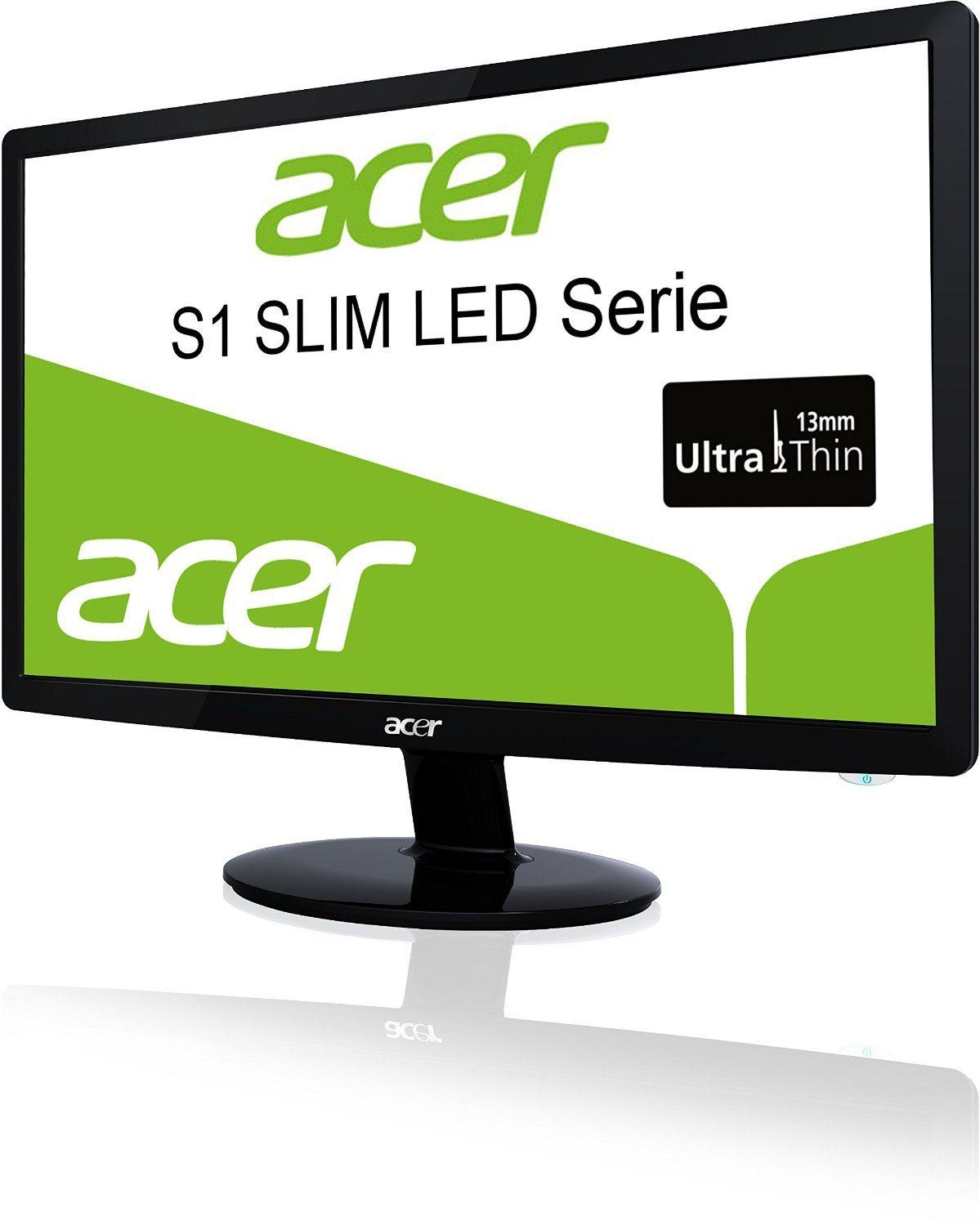 Acer S241HLB - Monitor LED de 24" (1080p, 2 MS, HDMI, VGA, DVI)