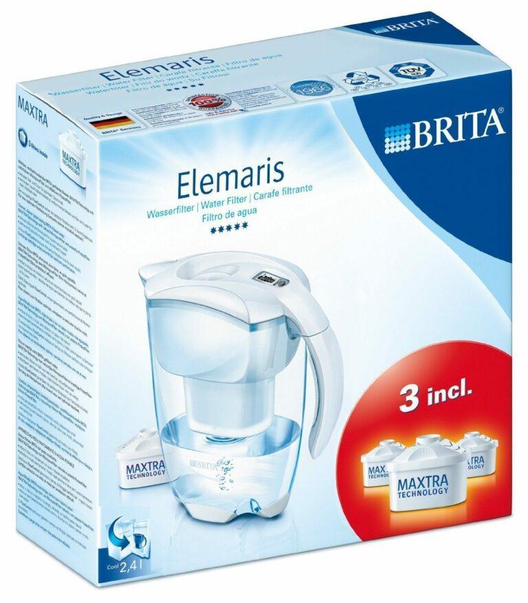 Jarra Elemaris de BRITA de 2,4 litros + 3 filtros incluidos por tan sólo . Mitad de precio 🏆