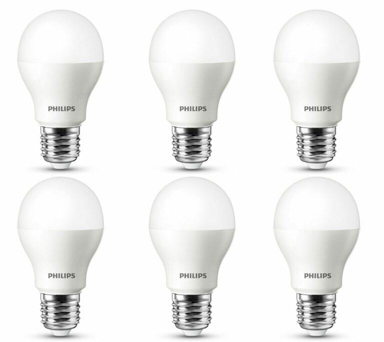 Pack de 6 bombillas LED Philips de luz cálida con casquillo E27 40W A+ por sólo . ¡ por bombilla! 💡
