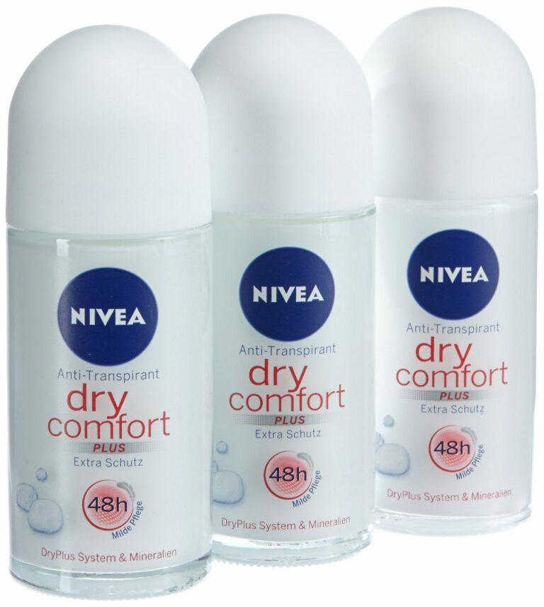 Nivea Desodorante Dry Comfort Roll-On. Pack de 3 por tan sólo