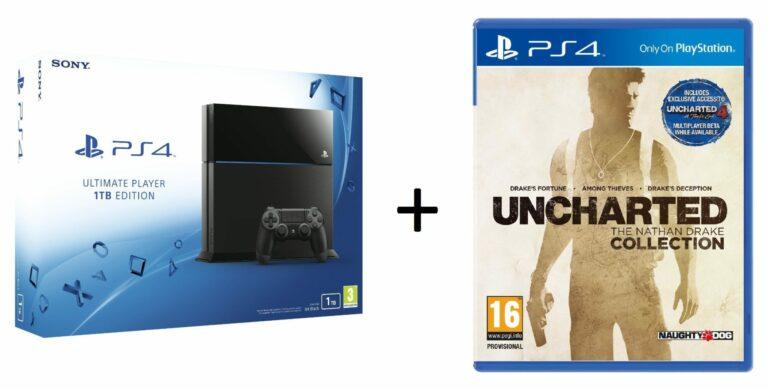 Juego Uncharted para Playstation 4 gratis comprando una PS4 1TB