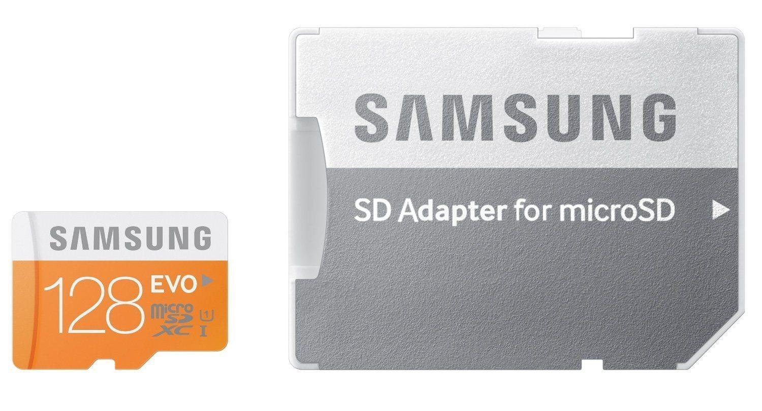 Tarjeta MicroSD de 128Gb Samsung EVO con Adaptador a SD