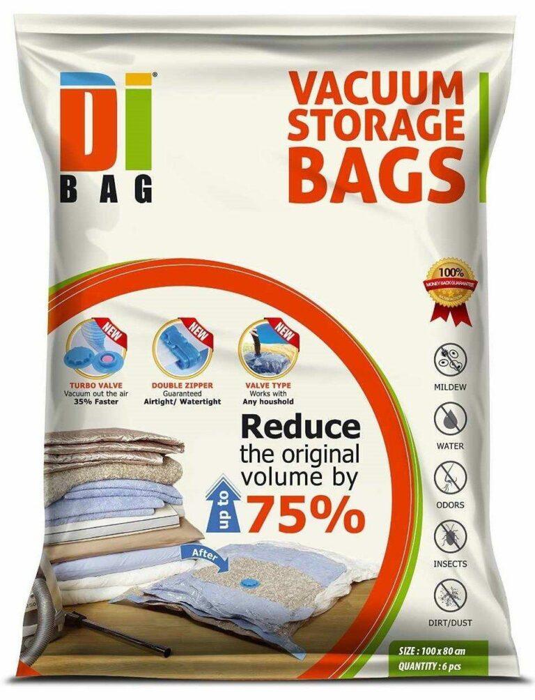 Bolsas al vacío DIBAG para almacenaje al vacío de ropa, edredones o almohadas baratos