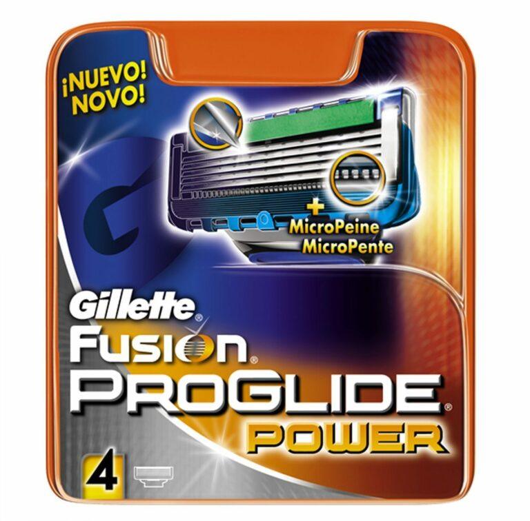 Pack de 4 recambios Gillette Fusion ProGlide Power