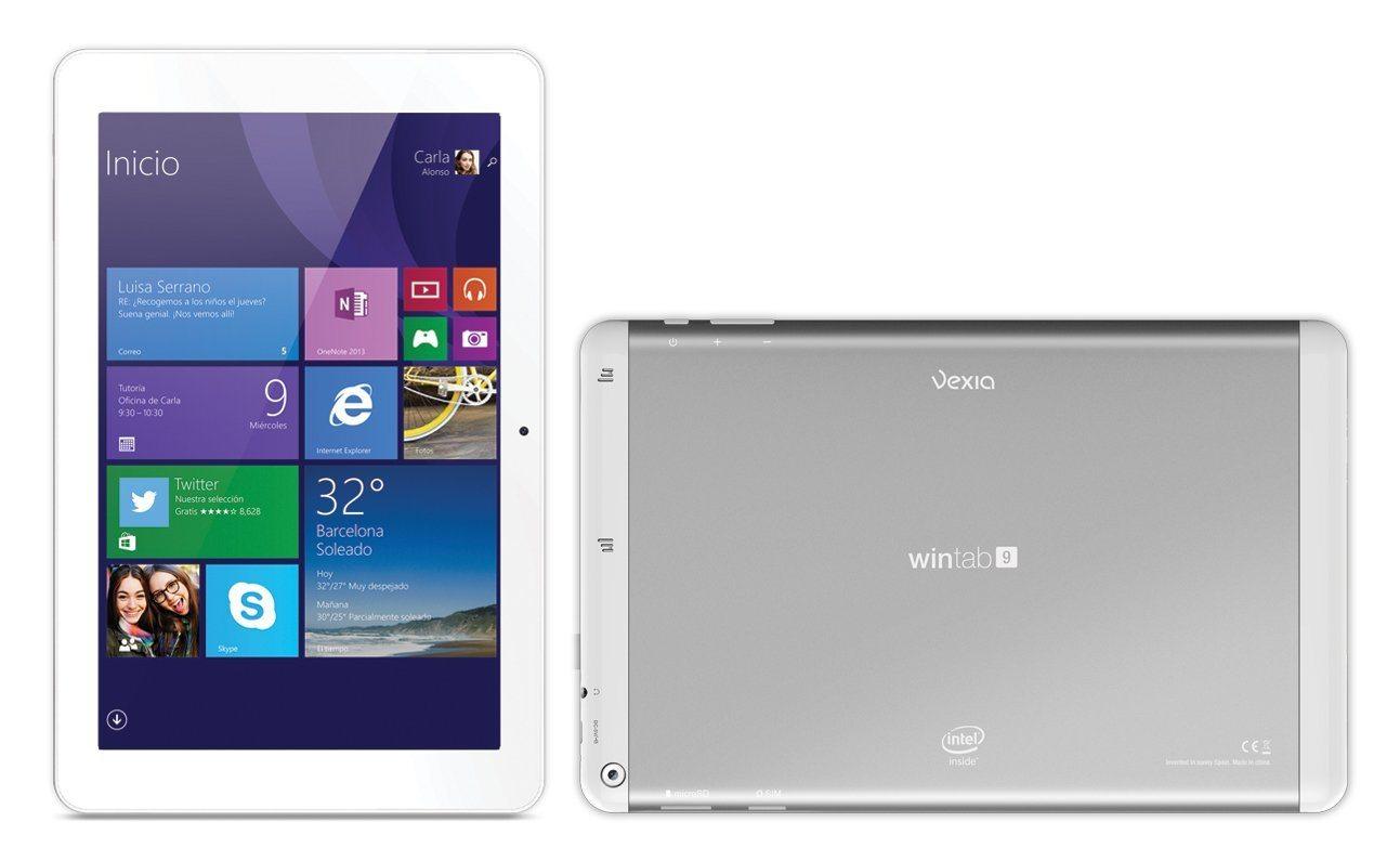 Vexia WinTab 9 - Tablet de 8.9" (32 GB, Bluetooth, WiFi, Intel Atom Z3735F, 1 GB de RAM, Windows 8.1), blanco