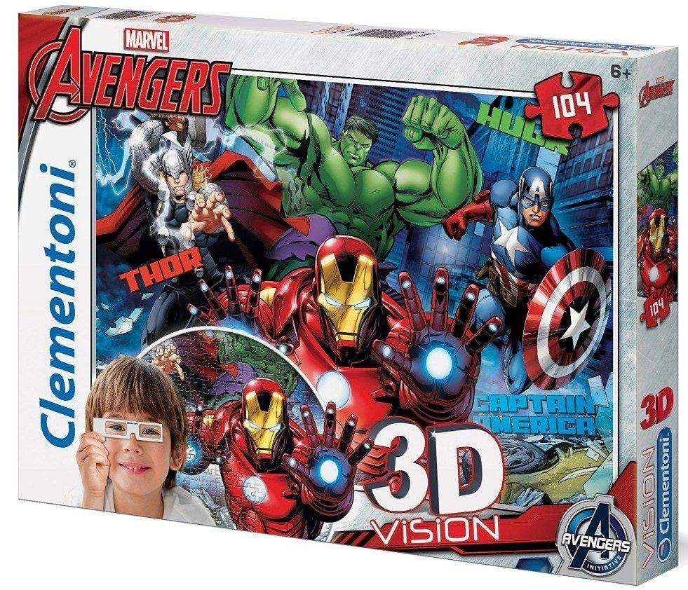 Clementoni - Puzzle 3D, Vengadores/Avengers