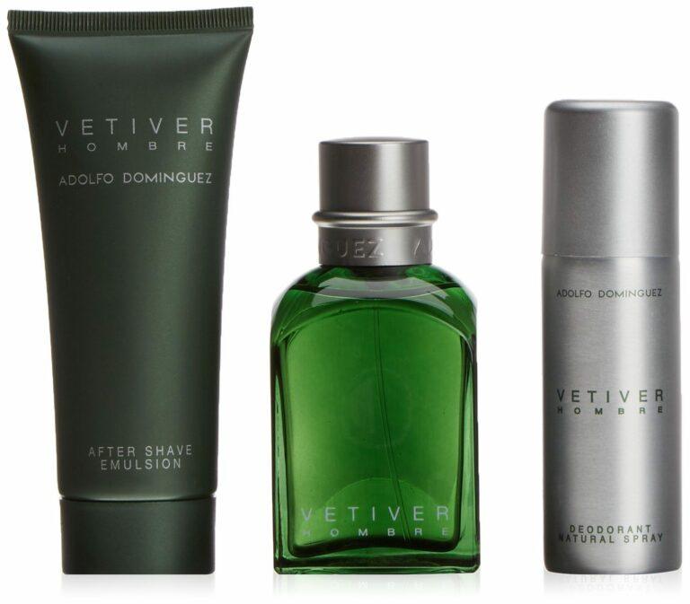 Estuche Adolfo Dominguez Eau de Toilette Vetiver Hombre 120 ml + Desodorante Spray 50 ml + After Shave 100 ml por sólo