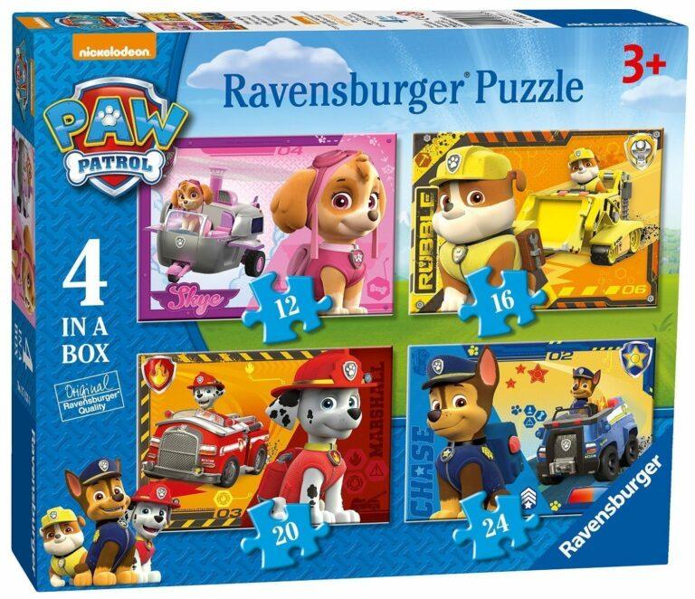 Paquete de 4 puzzles de la Patrulla Canina por sólo