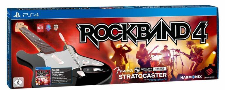 Rock Band 4 + Guitarra Wireless Fender Stratocaster para PS4 por sólo