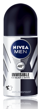 Nivea men desodorante rollon invisible for black white 50ml