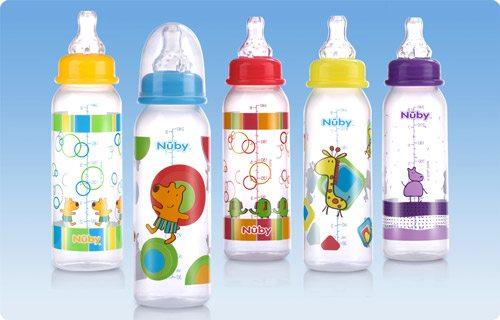 Lote 3 biberones Nuby de 240 ml 