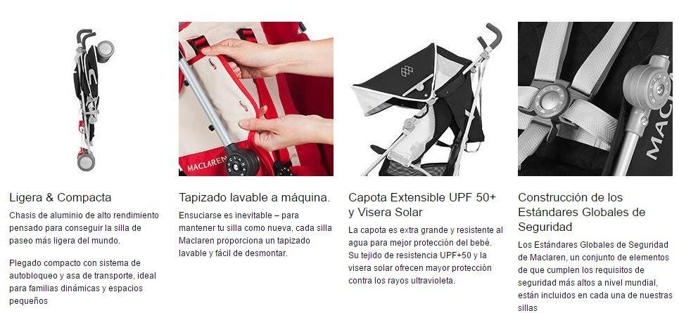 Maclaren Techno XT - Silla de paseo chollo oferta ganga caracteristicas