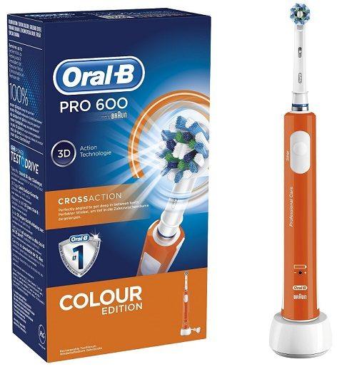 Oral-B PRO 600 CrossAction - Cepillo eléctrico recargable