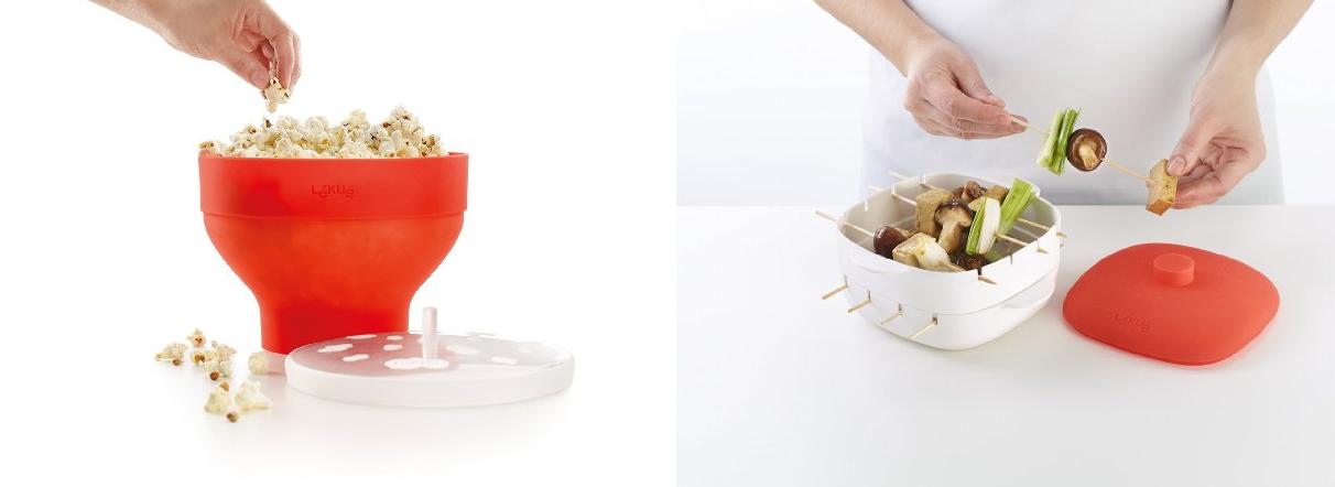 Pack Lékué con Palomitero + Asador de mini pinchos