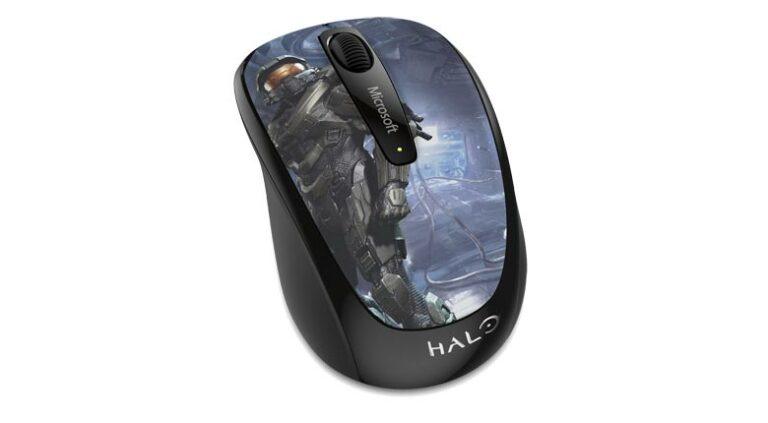 Ratón inalámbrico Microsoft Halo Limited Edition Wireless Mobile Mouse 3500