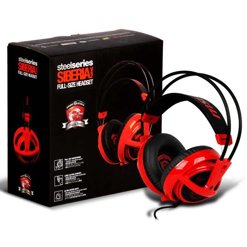 SteelSeries Siberia V2 MSI Rojo