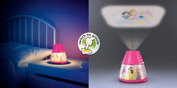 Philips Disney - Proyector LED, luz nocturna, diseño Princesas