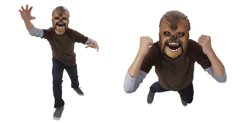 Star Wars - Máscara electrónica de Chewbacca puesta