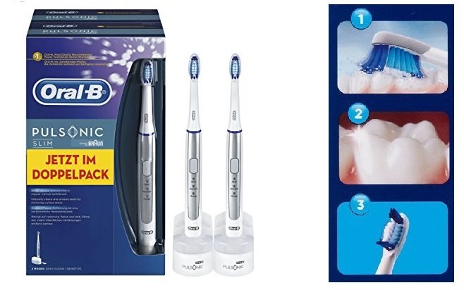 Oral-B Pulsonic Slim - Cepillo de dientes eléctrico sónico