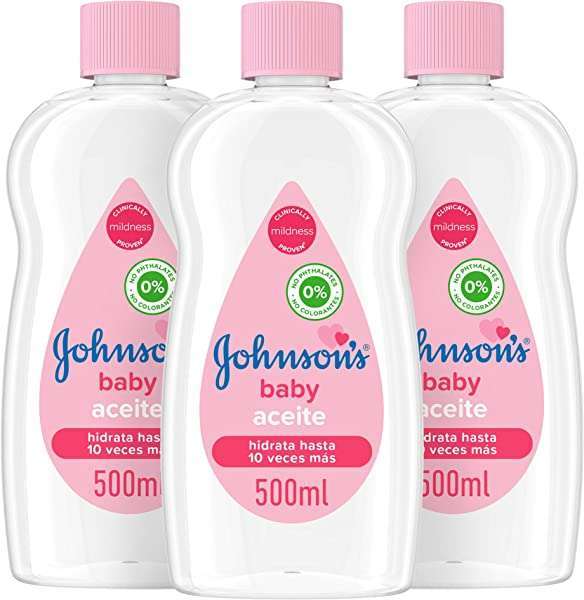 Pack x 3 Aceite Johnson's Baby Clásico de 500 ml