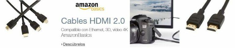 Selección de cables HDMI 2.0 de alta velocidad AmazonBasics desde