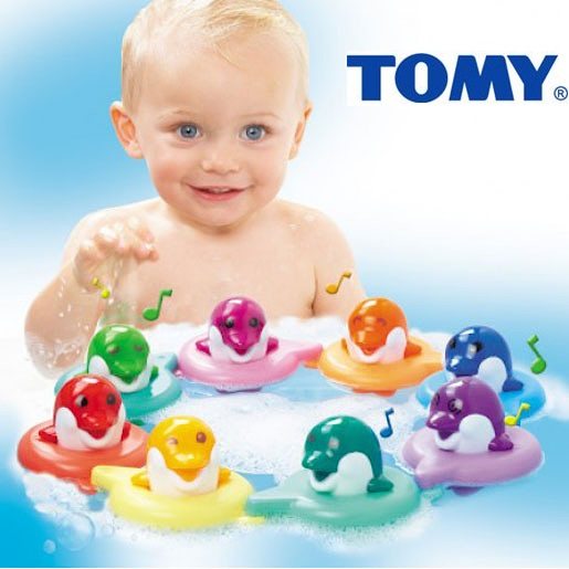 Juguete Tomy Do Re Mi Dolphins Bath Toys