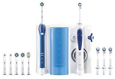 Oral-B OxyJet - Sistema de limpieza irrigador + cepillo de dientes eléctrico recargable PRO 3000