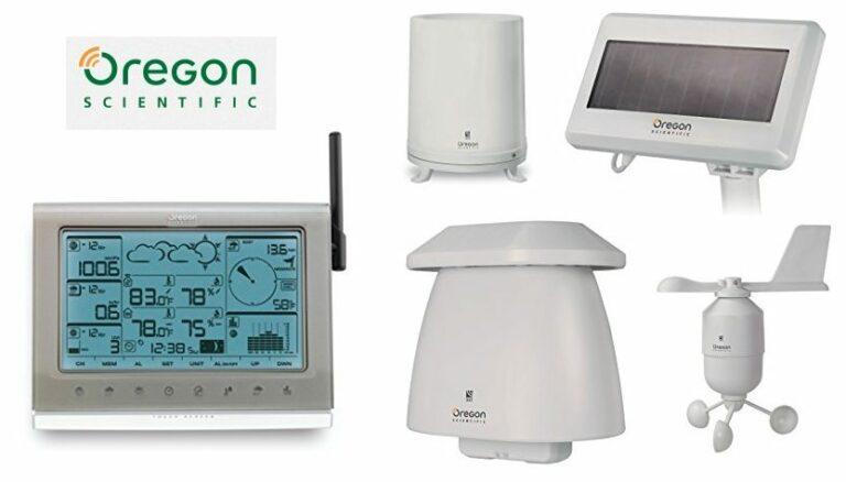 Estación meteorológica Oregon Scientific WMR-200 profesional con sensor de viento, lluvia y termo higrómetro