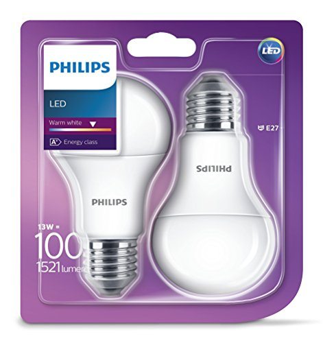 Philips 929001234561 - Pack de 2 bombillas LED estándar