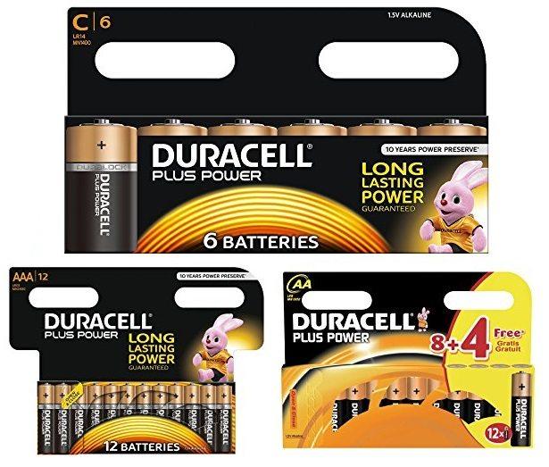 Packs Duracell plus power pilas alcalinas