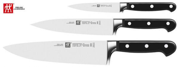 Zwilling PROFESSIONAL S - Set de 3 cuchillos, puntilla, fileteador y cebollero