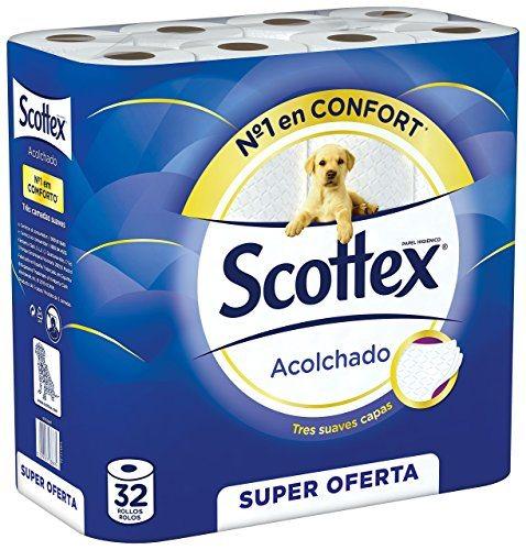 PAPEL HIGIÉNICO ACOLCHADO SCOTTEX 32 ROLLOS