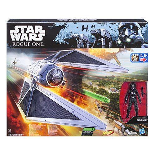 Star Wars Rogue One - Set con figura, vehículo y dardos Nerf Tie Striker (Hasbro B7105EU4)