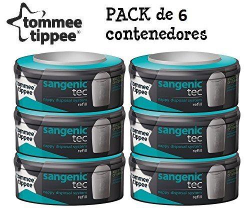 Tommee tippee pack de 6 recambios Sangenic Tec