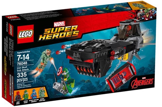 Lego Super Heroes Ataque en el submarino de Cráneo de Hierro 