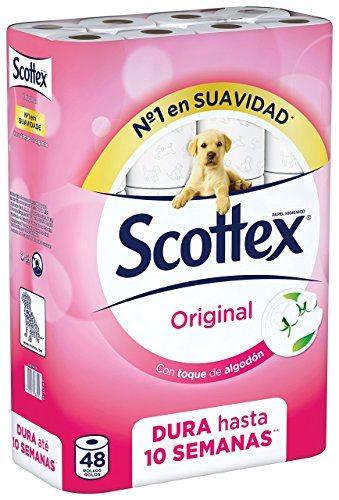 Comprar Pack de 48 rollos Papel Higiénico Scottex Original Pack de 48 rollos Papel Higiénico Scottex Original