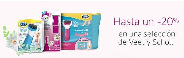 Hasta un -20% en una selección de Veet y Scholl