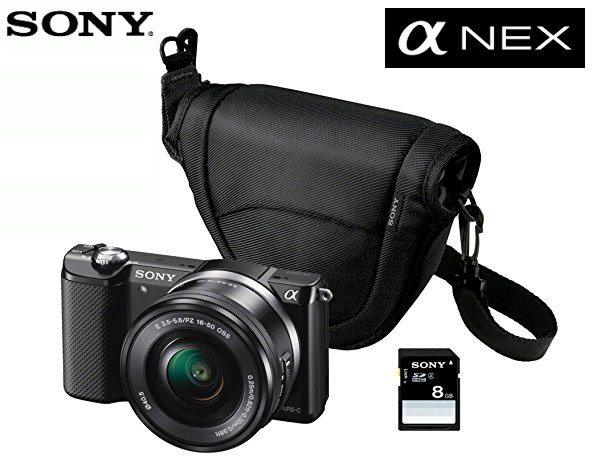 Camara Sony Nex ILCE-5000L con Lente SELP1650 mas funda y tarjetaSD