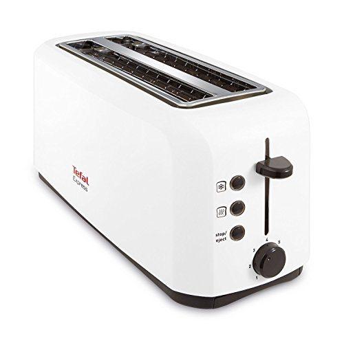 Tefal Express 2 - Tostadora (1400 W, 2 ranuras largas, bandeja recojemigas)