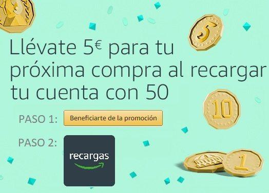 Llévate 5 euros para tu próxima compra en Amazon