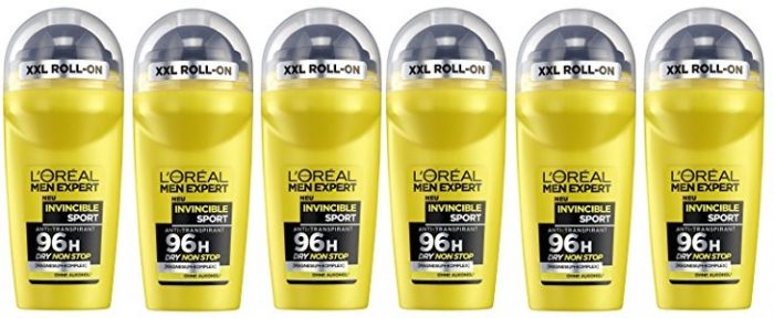 Pack de 6 desodorantes L’Oréal Men Expert Invincible Sport