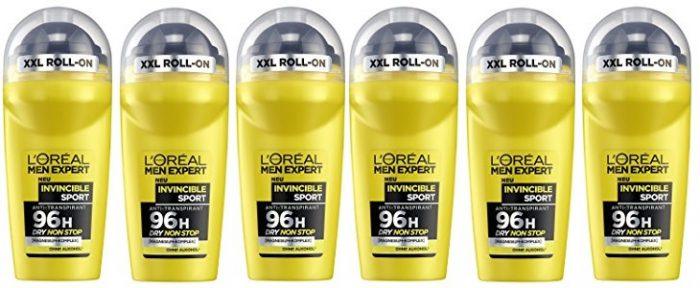 Pack de 6 desodorantes L’Oréal Men Expert Invincible Sport