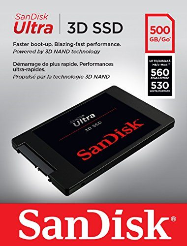 Disco duro SSD SanDisk Ultra 3D de 500 GB