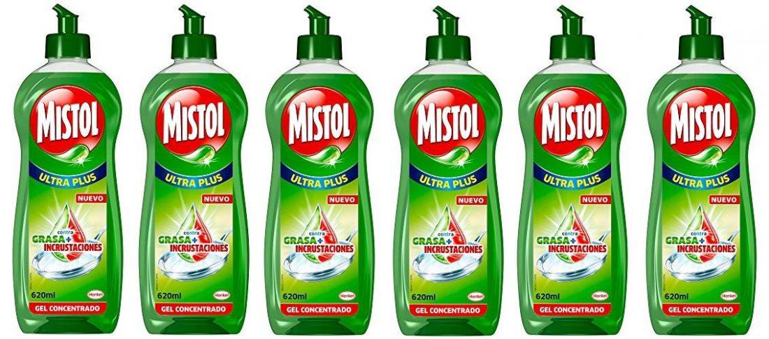 Comprar Pack de 6 MISTOL Lavavajillas Mano concentrado Ultra Plus 650 ml Pack de 6 MISTOL Lavavajillas Mano concentrado Ultra Plus 650 ml